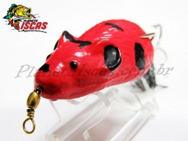 Isca MC Frog Rato Peludo 6cm 17g Cor Vermelho