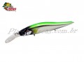 Isca Yara M�quina 98 + 1 - 9,8cm 10,5g Cor 86 Cromada Dorso Verde