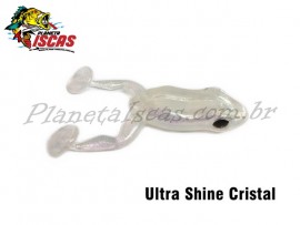 Isca Monster 3X Paddle Frog 9,5cm Cor Ultra Shine Cristal (Embalagem c/ 04 Pe�as)