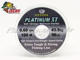 Linha Ottoni Platinum XT 0,60mm Carretel com 100 Mt