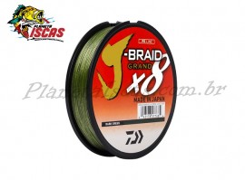 Linha Daiwa J-Braid 8 X Dark Green Multifilamento 0,32mm com 135 Metros