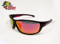 �culos Dourado Fish P818 Lente Espelhada Vermelha