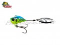 Isca Yara Little Spin Colher Folha - 3cm 16g Cor 46 Azul e Verde