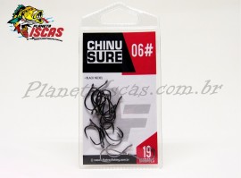 Anzol Albatroz Chinu Sure Black Tam: 06 com 19 Unidades