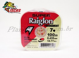 Linha Super Raiglon Branca Monofilamento 0,43 mm com 100 Metros
