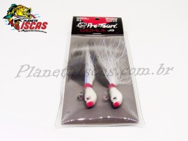 Isca Pro-Tsuri Cichla Jig Bucktail 2/0 11g Cor 0025 Branco/Preto (C/ 02 Pe�as)