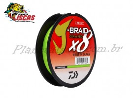 Linha Daiwa J-Braid 8 X Yellow Multifilamento 0,23mm com 135 Metros