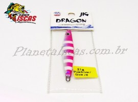 Isca Albatroz Jumping Jig Dragon 21g Cor Pink/Silver/Glow