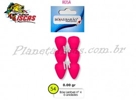 B�ia Lambari Bar�o Cagueta N54 Rosa C/ 06 Unidades