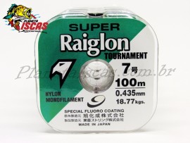Linha Super Raiglon Verde Monofilamento 0,43 mm com 100 Metros