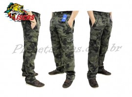 Cal�a Bermuda Presa Viva Poliamida Camuflado Verde