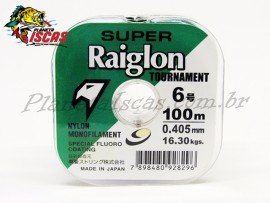 Linha Super Raiglon Verde Monofilamento 0,40 mm com 100 Metros