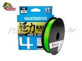 Linha Shimano Kairiki 4X Verde Multifilamento 0,23mm com 150 Metros