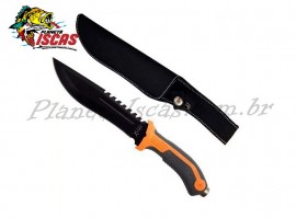 Faca Xingu Esportiva Cabo Borracha Cinza/Laranja XV-2906