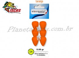 B�ia Lambari Bar�o Cagueta N54 Laranja C/ 06 Unidades