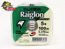 Linha Super Raiglon Verde Monofilamento 0,37 mm com 100 Metros