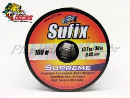Linha Sufix Supreme 0,45mm Carretel com 100 Mt