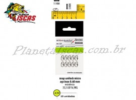 Snap Bar�o Micro 439 Refor�ado S/ Girador (Cartela com 10 Pe�as)