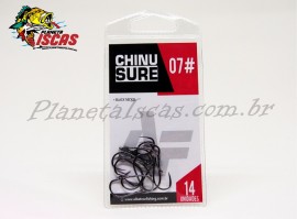 Anzol Albatroz Chinu Sure Black Tam: 07 com 14 Unidades