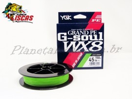 Linha YGK G-Soul Grand PE WX8 3.0 0,29mm 45lb 150 mt Verde