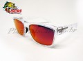 �culos Dourado Fish Saicanga 7254A Lente Espelhada Vermelha