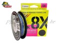 Linha Sufix SFX 8 X Color Multifilamento 0,28mm com 300 Metros