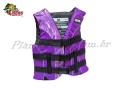 Colete Ativa 55 Classe V Cardume Roxo P Homologado At� 35 Kg