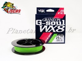 Linha YGK G-Soul Grand PE WX8 1.5 0,21mm 25lb 150 mt Verde