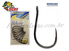 Anzol Kenzaki Chinu Release Black Tam: 09 com 10 Unidades