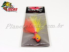 Isca Pro-Tsuri Cichla Jig Bucktail 4/0 15g Cor 0015 Branco/Vermelho 